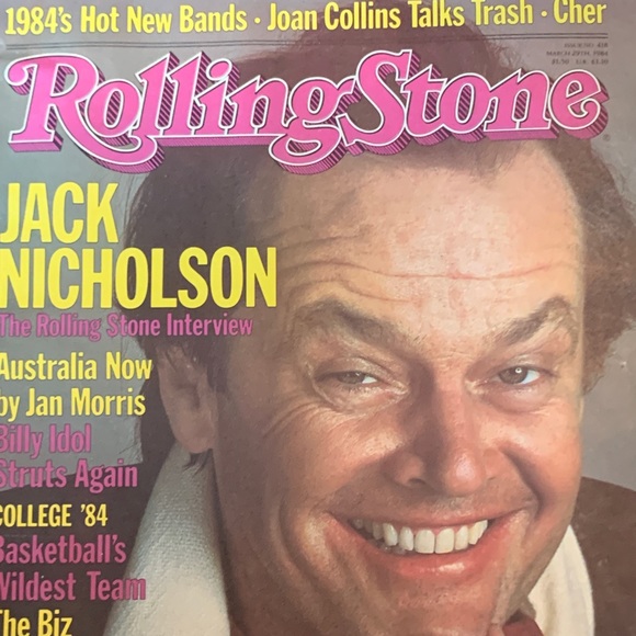 Rolling Stone Other - Vintage 1984 Rolling Stone Magazine Jack Nichol